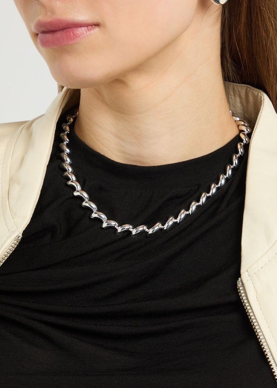 LIÉ STUDIO Edith Necklace 925 Sterling Silver Plated Brass NWT/Great Gift